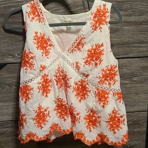 Never worn! Cute! Embroidery top